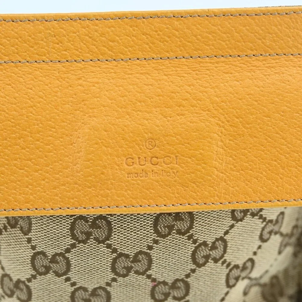 AUTHENTIC GUCCI GG Canvas Waist bag Beige Yellow bsj580-110825 - Picture 16 of 16
